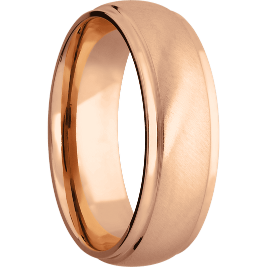 14K Rose Gold with Anglesatin , Polish Finish