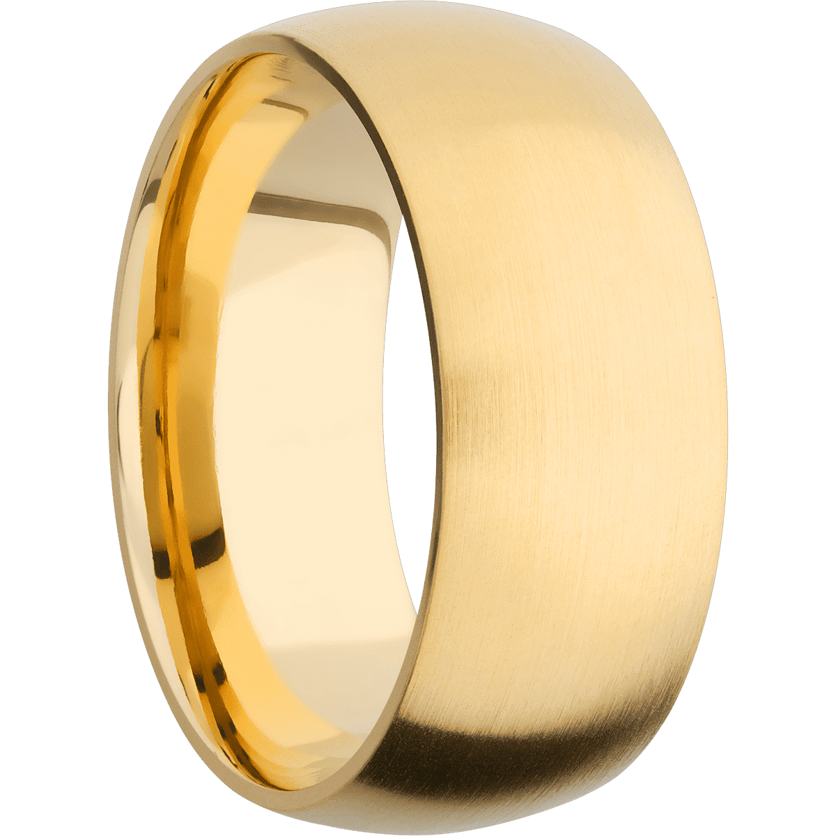 14K Yellow Gold with Satin Finish