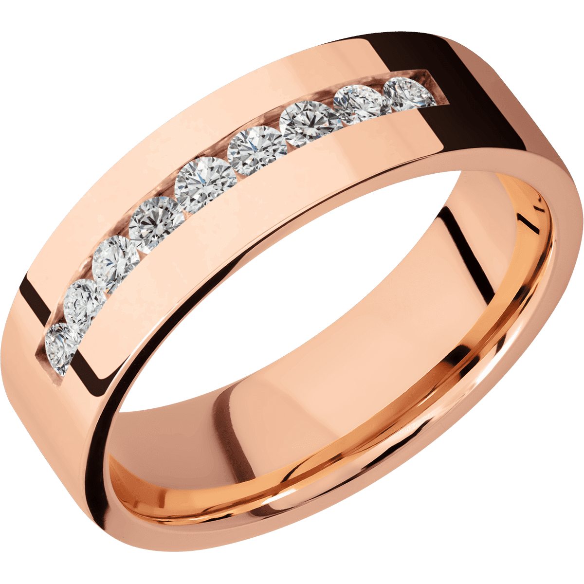 14K Rose Gold with Polish Finish