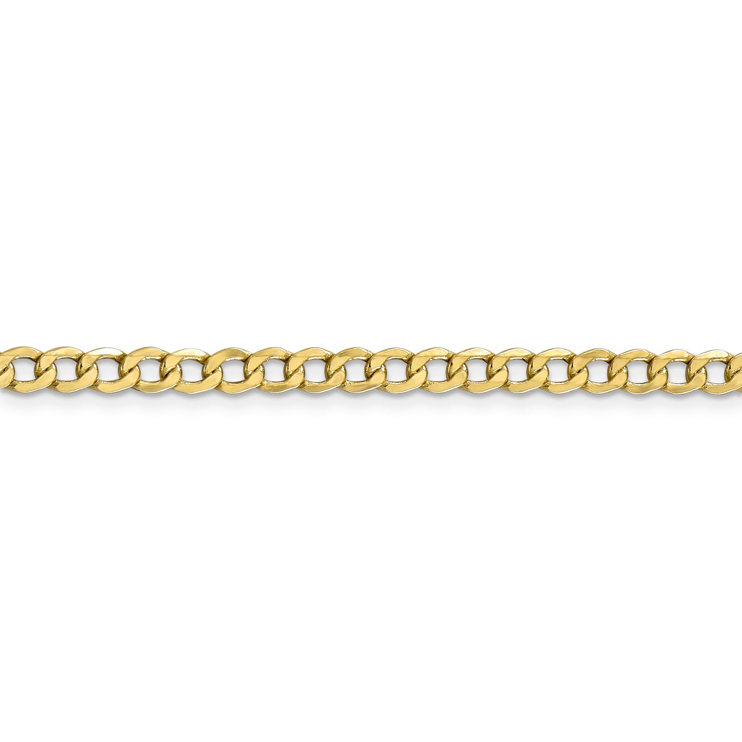 10k 4.3mm Semi-Solid Curb Link Chain