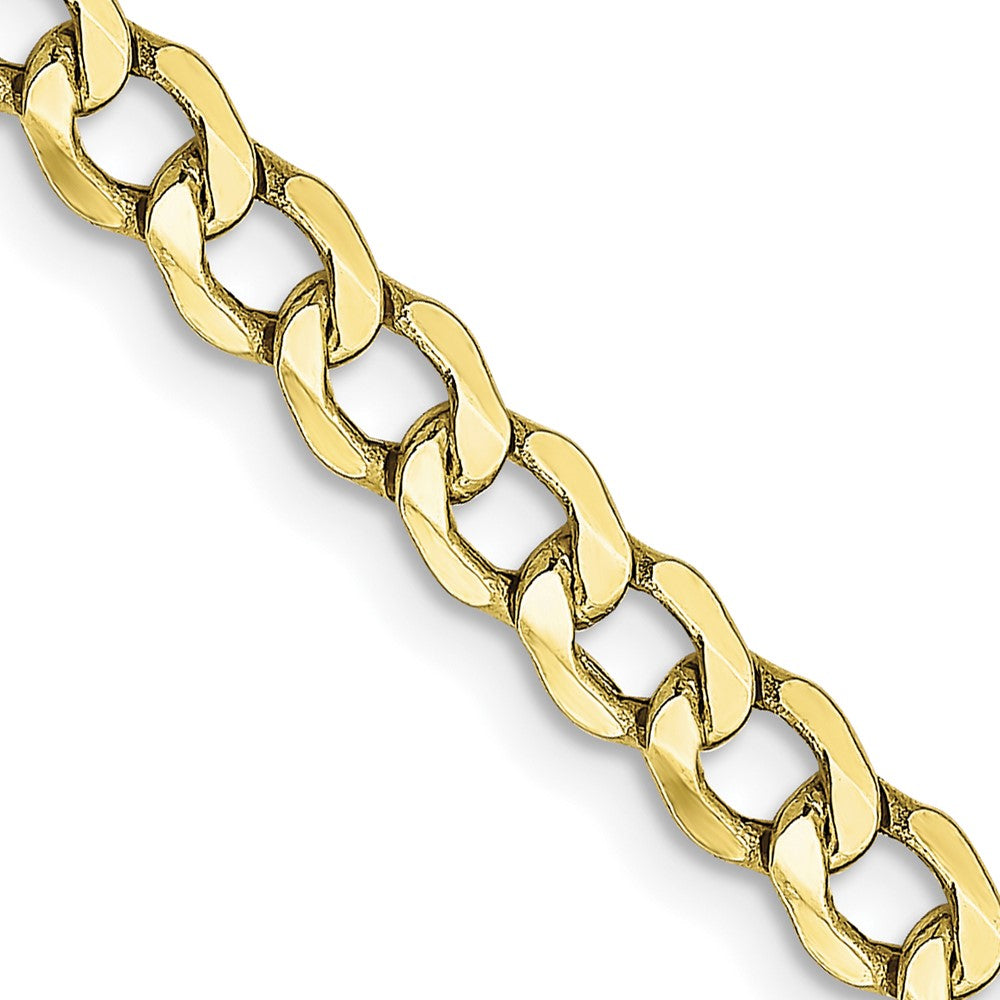 10k 4.3mm Semi-Solid Curb Link Chain