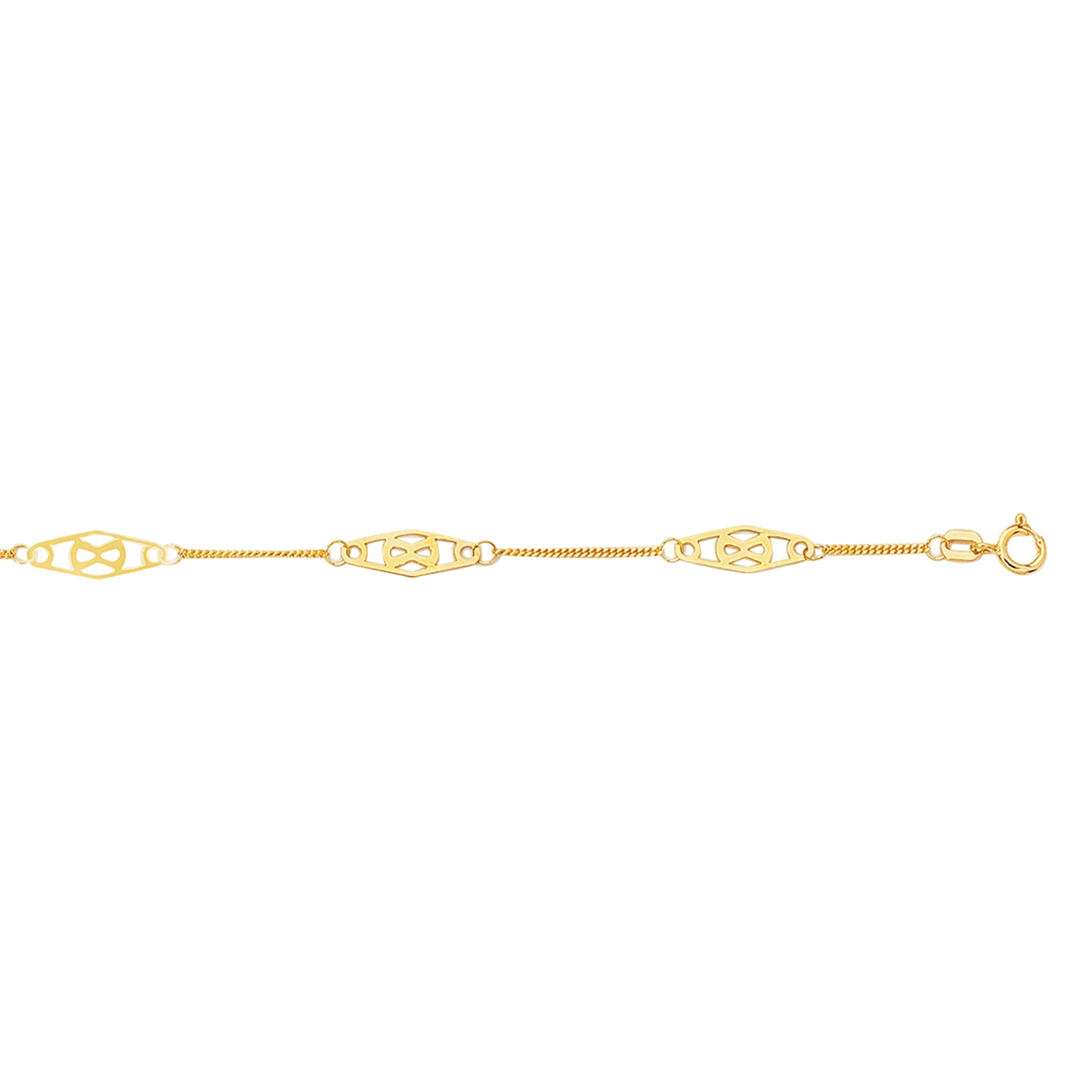 14K Gold Infinity Anklet