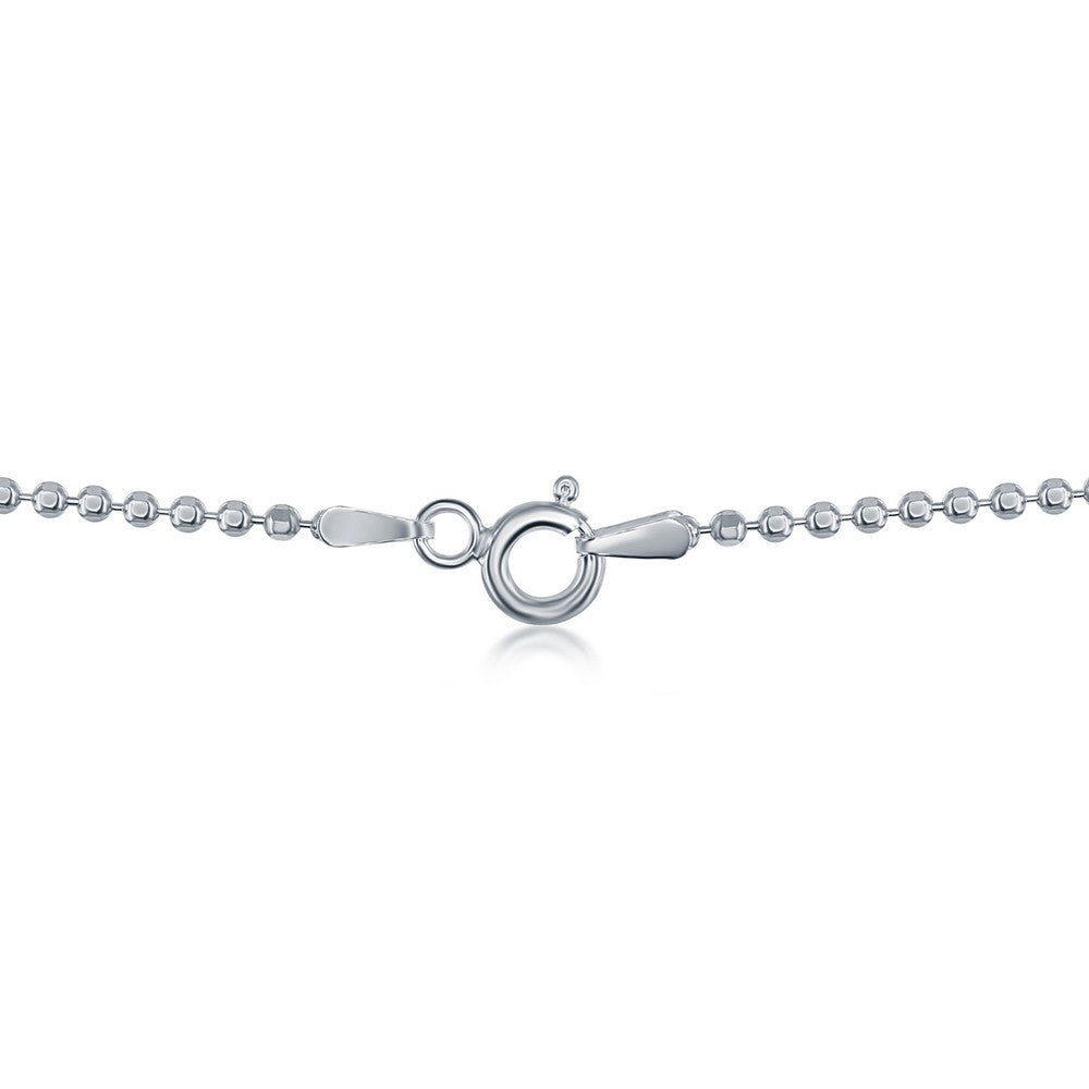 Sterling Silver 1.8mm Diamond Cut Bead Chain