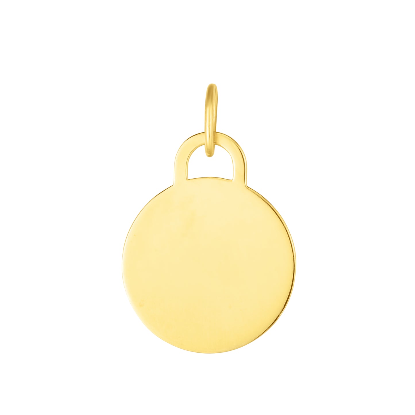 14K Gold Circle Pendant