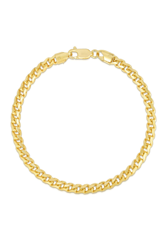 14K Gold 4mm Diamond Cut Round Franco Chain