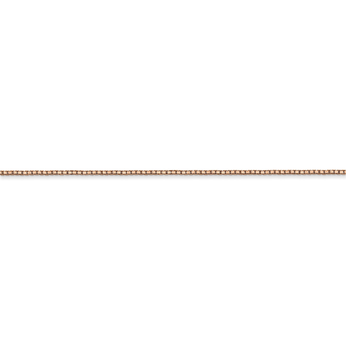 14k Rose Gold .9mm Box Chain