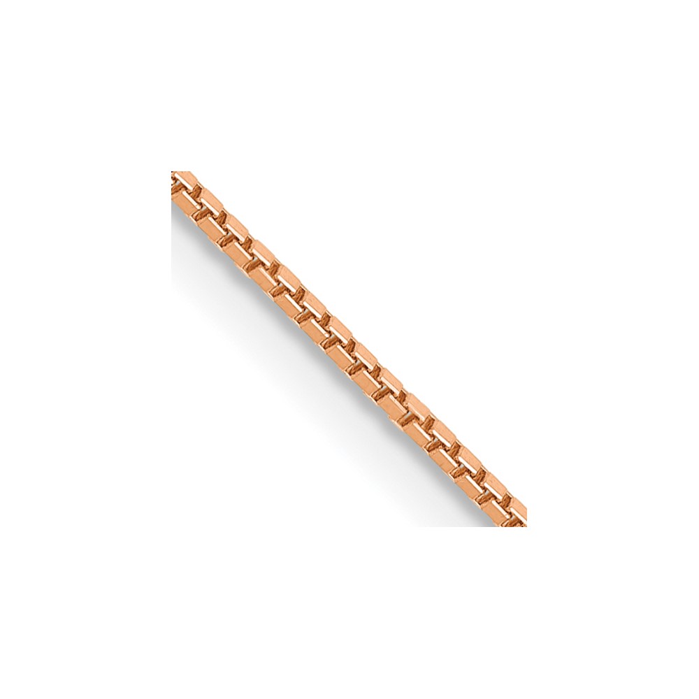 14k Rose Gold .9mm Box Chain