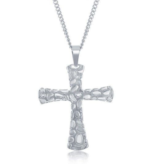 Stainless Steel Designed Cross Pendent With Chain