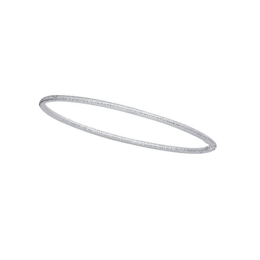 14K Gold Textured Bangle