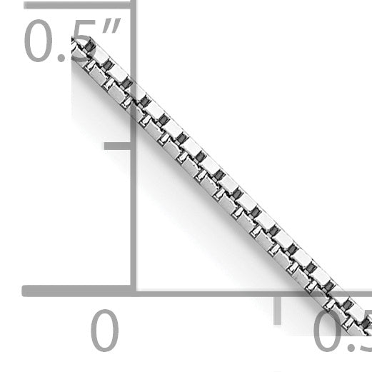 14k WG .95mm Box Chain